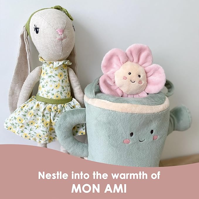 MON AMI Daisy The Bunny Stuffed Animal Doll – 13”, Rabbit Plush Animal Doll, Use as Toy or Room Decor, Great Easter for Kids of All Ages
