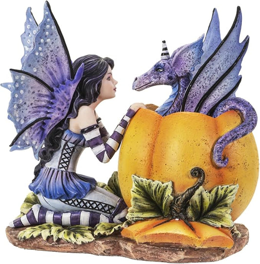 Pacific Giftware Dragon and Fairy Hide & Seek Figurine, Medieval Gothic Home and Bedroom Decor, Collectible Fantasy Decoration Figurine, 5.7 Inches