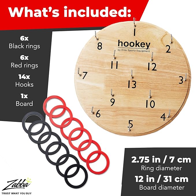 Elite Sportz Ring Toss Game -Games for Man Caves, Apartments, and Outdoor Fun - Gift for Adults and Kids - Indoor & Outdoor Games for Family and Friends - Dorm Games, Party Games, Gifts for Men Women