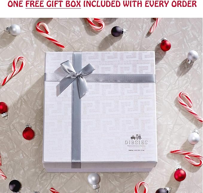 Personalized Unicorn Kids Christmas Ornament (Hearts and Stars)