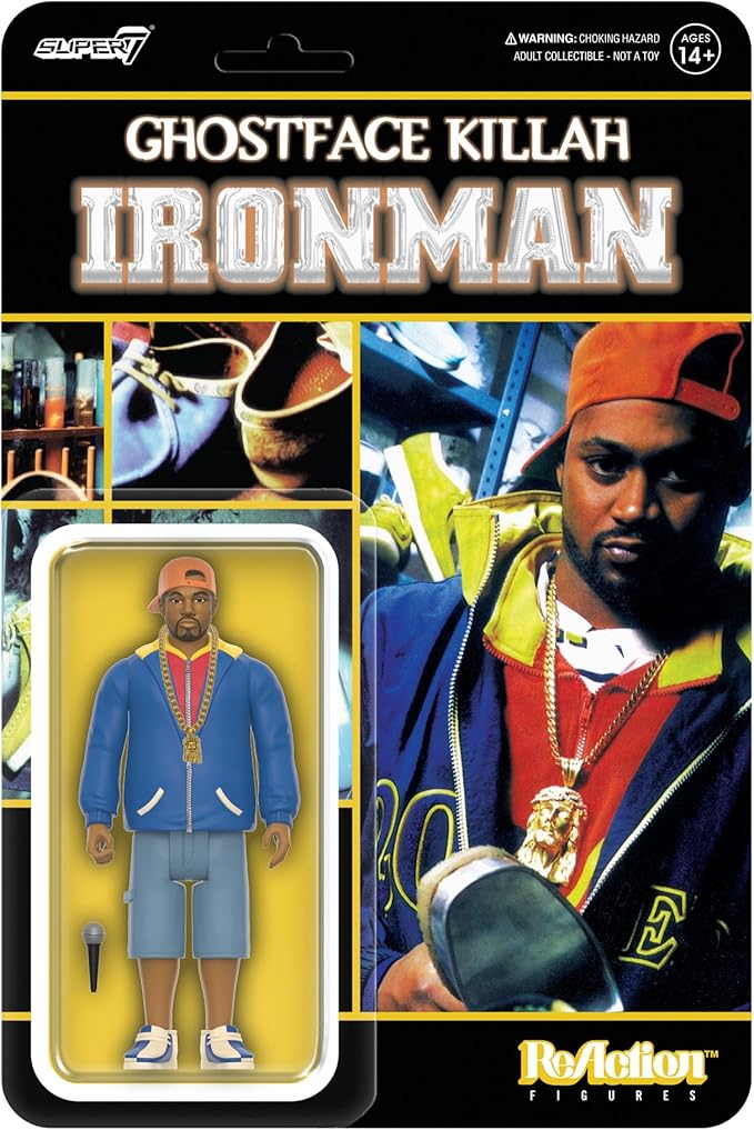 Super7 Ghostface Killah (Ironman) - 3.75" Ghostface Killah Action Figure with Accessories Hip Hop Collectibles and Retro Toys