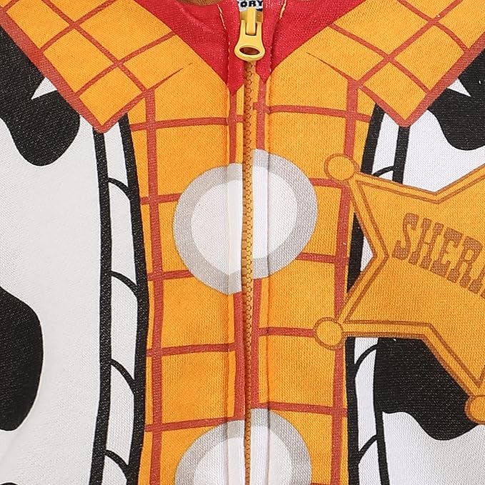 Disney Toy Story Woody or Buzz Lightyear Boys Zip Up Hoodie for Toddler and Little Kids