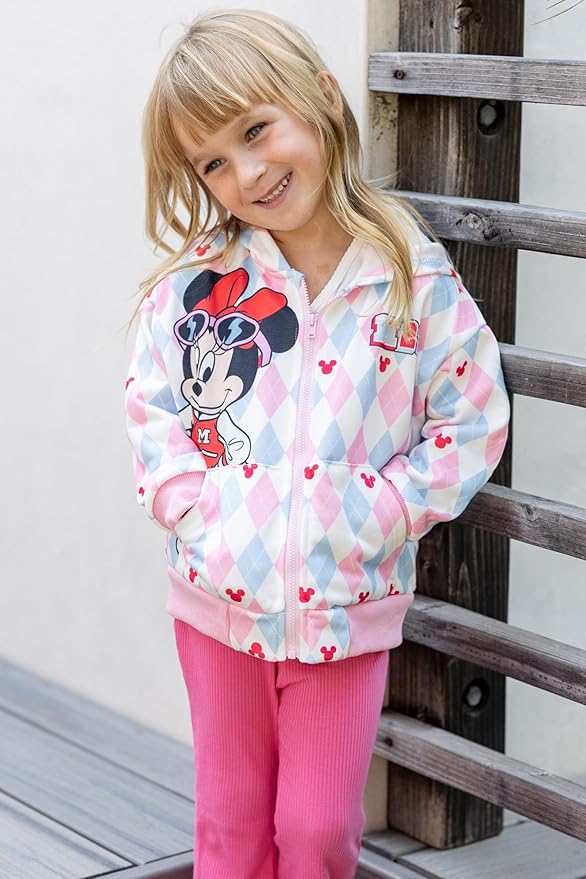 Disney Frozen Stitch Princess Minnie Mickey Spiderman Girls/Boys Zip Up Hoodie Fall Zipper Sweatshirt Jacket Toddler-Big Kid