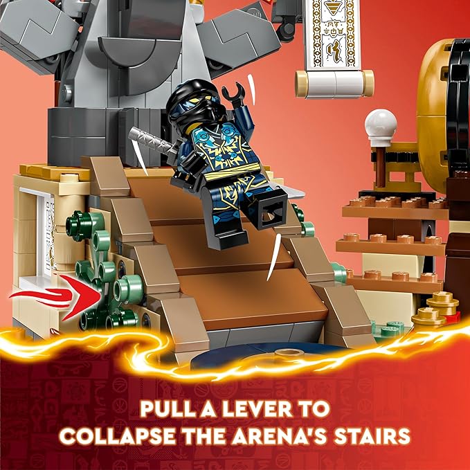 LEGO NINJAGO Tournament Battle Arena Playset with 6 Minifigures, Action Toy for Kids, Ninja Toy Building Set, Birthday Gift Idea for Boys and Girls Aged 7 and Up, 71818