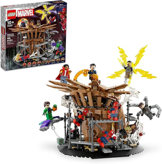 LEGO Marvel Spider-Man Final Battle Building Toy - Pretend Play Kids Toy for Fans, Boys & Girls, Ages 10+ - with 3 Spiderman Minifigures - Gift for Birthdays - 76261