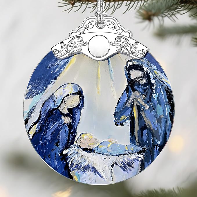 Nativity & Christian Christmas Ornaments: Christmas Tree Decorations, Faith-Filled Holiday Decor, Stocking Stuffers, Gift Ideas, Xmas Gift, Gifts for Christians & Gifts for Religious People