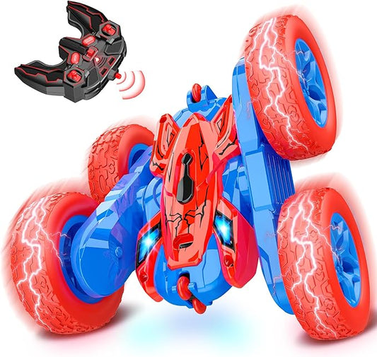 RC Cars Toys for Boys Ages 3-8 Kids Remote Control Stunt Car Toy Christmas Birthday Gifts for 4 5 6 7 8 9 10 Year Old Boy Girl Gift 360° Flip 4WD Car for Boys Age 4-6 5-7 Stocking Stuffers