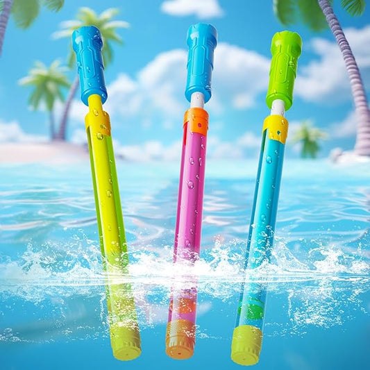 Water Gun Squirt Toys for Kids Adults: Pool Water Blaster Guns for Kids Age 3-4-5-8-12 Bulk - Fun Squirt Gun Toy for Swimming Beach Summer Outdoor Outside Party Games（3 Pack）