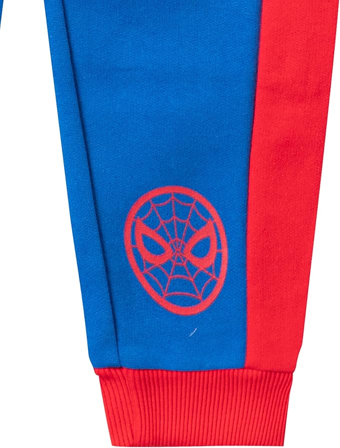 Marvel Spider-Man Boys 2 Piece Short Sleeve Shirt and Pants Set for Toddlers and Big Kids