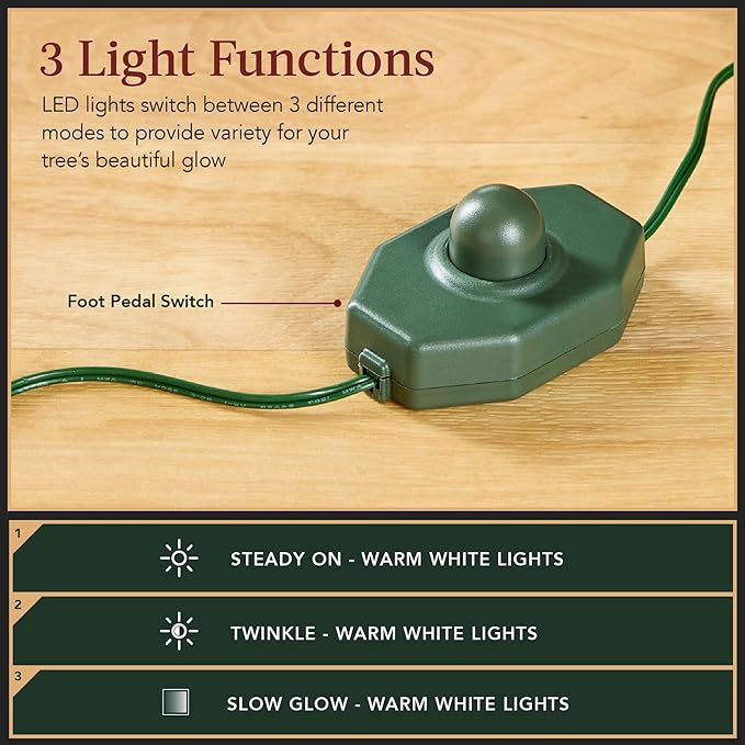 Best Choice Products Artificial Frosted Christmas Tree, 7.5ft Premium Pre-Lit Realistic Spruce Holiday Décor w/Dense Branches, Metal Base – Green Spruce