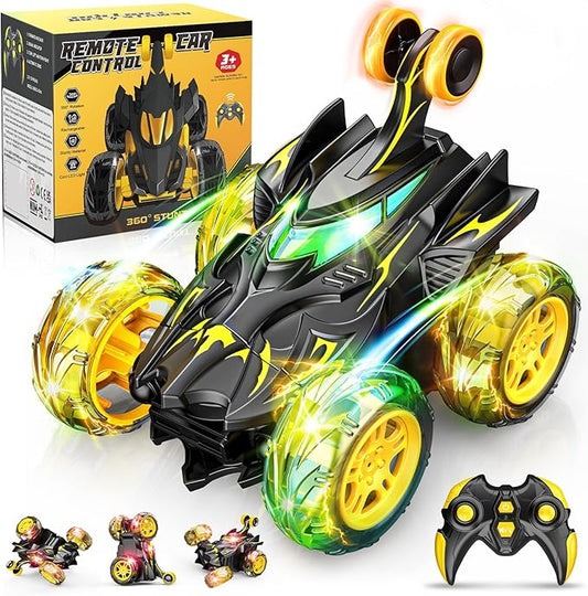 RC Cars Toys for Boys 3 4 5 6 7 8 9 10 Year Old, 360° Flip 4WD Remote Control Stunt Car Kids Toys Indoor Outdoor All Terrain RC Car Christmas Birthday Party Gifts for Kids Boys Age 3-5 4-6 5-7 6-8