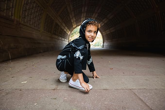 Marvel Avengers Spider-Verse Spider-Man Venom Iron Man Zip Up Cosplay Coverall Newborn to Little Kid