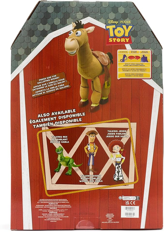 Disney Store Official Bullseye Interactive Talking Action Figure from Toy Story, Features Sounds and Phrases from The Movies, Interacts with Other Figures and Toys
