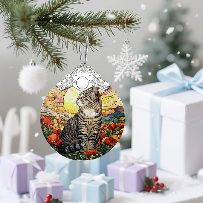 Black Cat Christmas Decorations: Christmas Ornaments, Holiday Decor, Stocking Stuffers, Gift Ideas, Xmas Gift, Pet Lover Gifts & Cat Mom Gifts