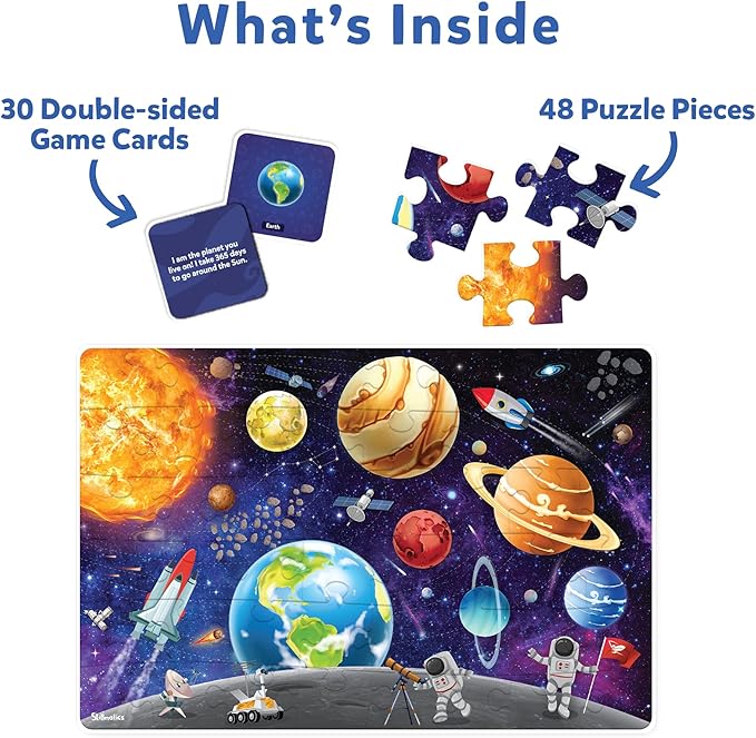 Skillmatics Floor Puzzle & Game - Piece & Play Space, Jigsaw & Toddler Puzzles, Educational Toy, Gifts for Boys & Girls Ages 3, 4, 5, 6, 7 (48 Pieces, 2 x 3 feet)