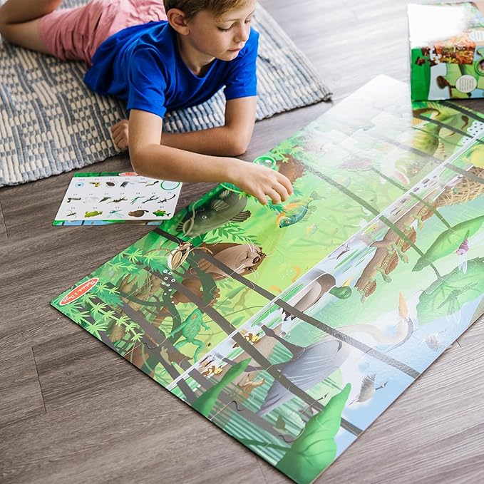 Melissa & Doug Double-Sided Seek & Find Puzzle - FSC Certified