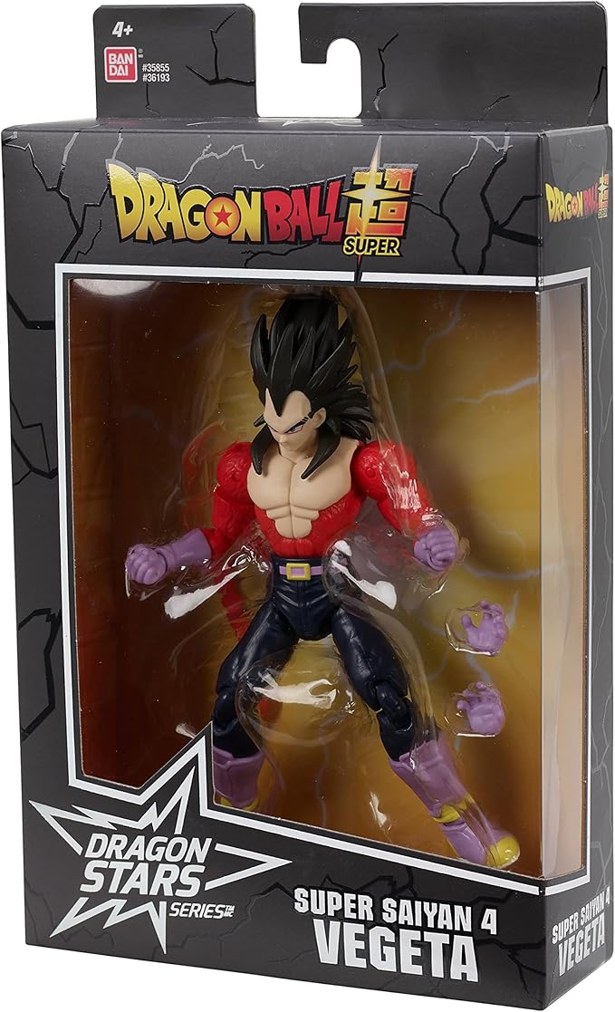 Dragon Ball Super - Dragon Stars - Super Saiyan 4 Vegeta, 6.5" Action Figure