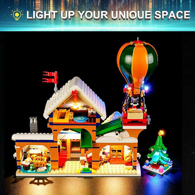 LED Light Kit for Lego 10339 Santa's Post Office, Christmas Décor Lights Building Set, Compatible with Lego 10339 Building Blocks Model(Not Include Blocks Set)