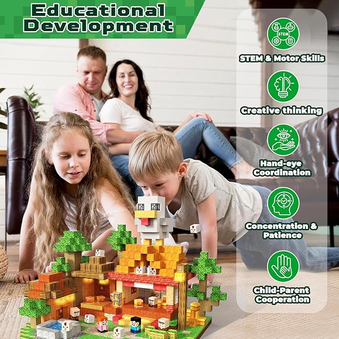 200 PCS Magnetic Blocks with Light Blocks - Magnet Building Blocks, Stacking Magents Cubes Toys Roast Chicken Store Theme, STEM Montessori Sensory Toys for Kids Boys and Girls Ages 3+ Birthday Gifts