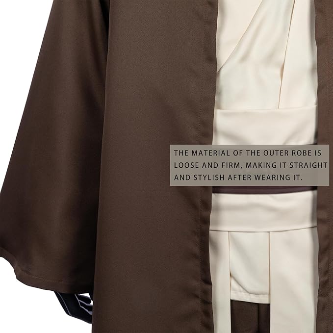 Men's Costume Robe Adult Male Tunic Costume Hooded Uniform Full Set Halloween Cosplay Cloak