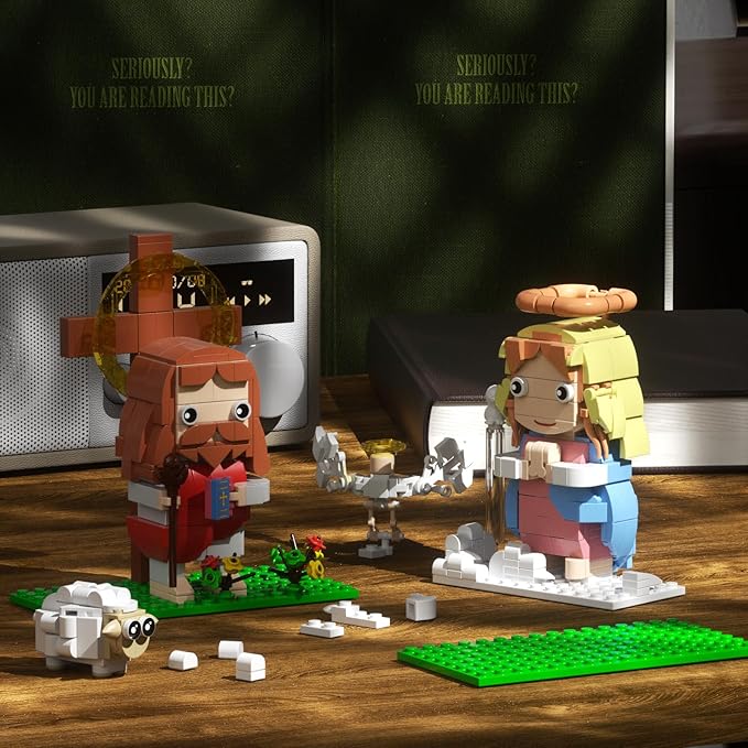 Jesus & Virgin Mary Building Set, Compatible with Lego Jesus Figures, Thanksgiving, Christmas, Easter Gift, Christian Gift for Kids Boys Girls 6+ (503 PCS)