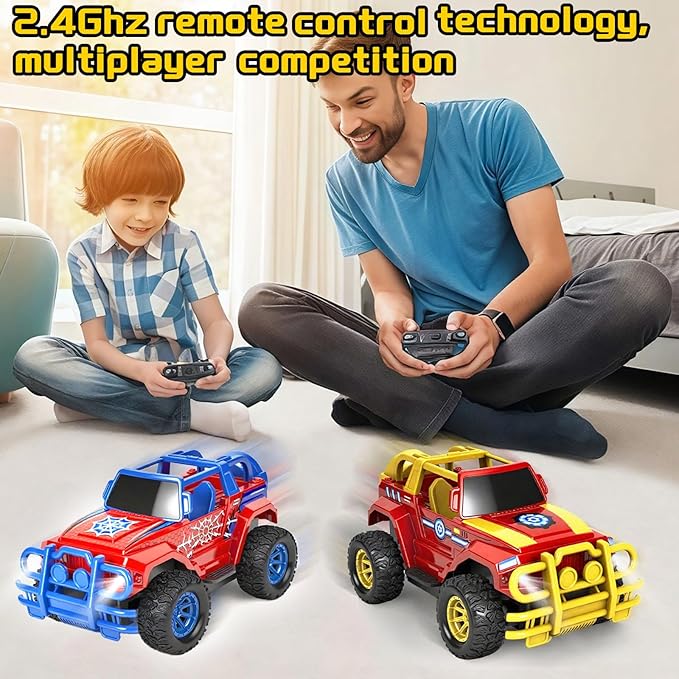 Hymaz Remote Control Car for Kids 4-7 8-12, 2.4Ghz 1:20 Scale RC Car Off-Road Truck with Headlight, Indoor Outdoor Cool RC Toys Full Functions for Boys Girls Birthday Xmas Party Gifts