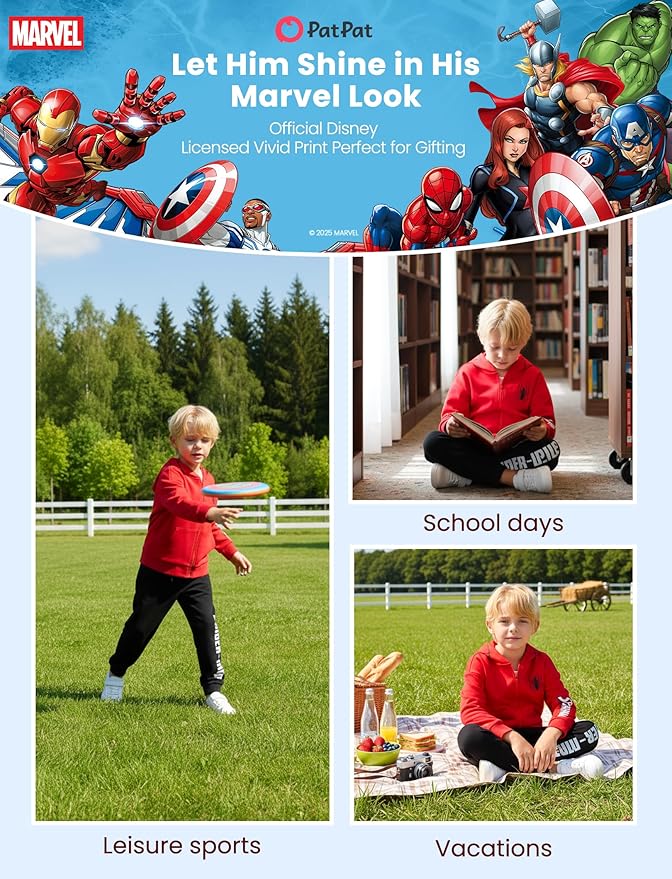 Disney Frozen Stitch Princess Minnie Mickey Spiderman Girls/Boys Zip Up Hoodie Fall Zipper Sweatshirt Jacket Toddler-Big Kid