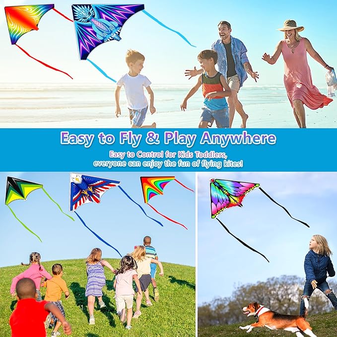 8 Pack/20 Pack Mini Kites for Boys Girls 3-5 6 7 8 Gift & Party Favors, Finger Launcher Kites Easy to Fly Ejection Kite for Kids Teens Ages 4-18 Beach Park Backyard Outdoor Sports Flying Toys
