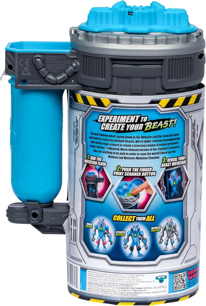 MrBeast Lab Mutators, Mutate The Ultimate Beast Mutators. Perform The Experiment, Release a MrBeast Iconic Panther Action Figure. 3 to Collect!