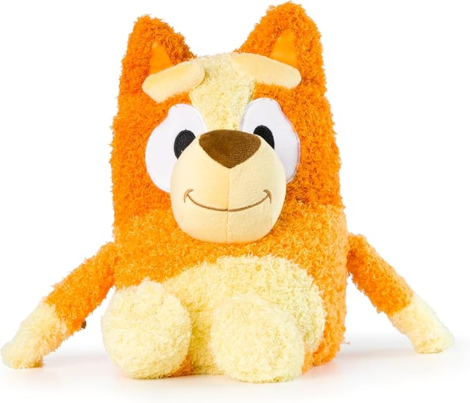 Jay Franco Bluey Plush Pillow Buddy - Soft Plushie Stuffed Pillow, 17 Inches, Orange - Bingo