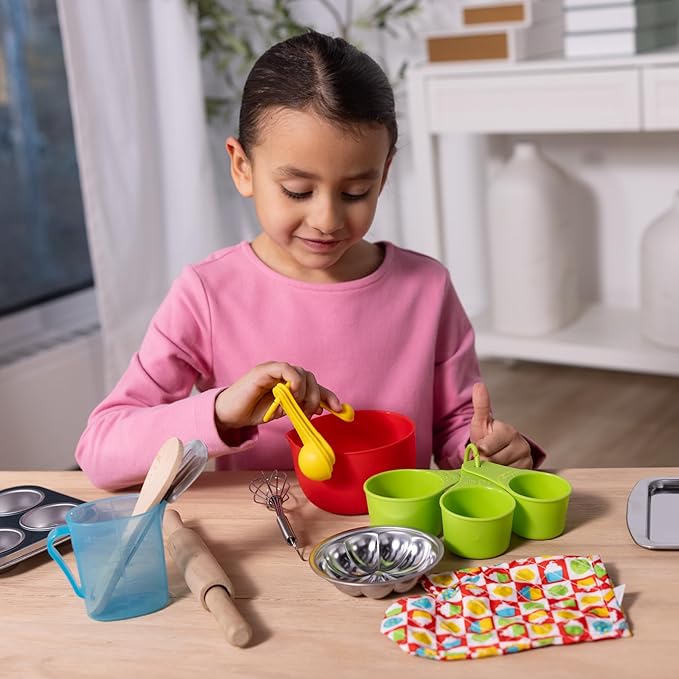 Melissa & Doug Baking Play Set (20 pcs) - Play Kitchen Accessories