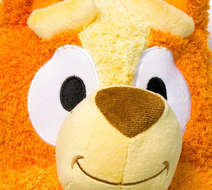 Jay Franco Bluey Plush Pillow Buddy - Soft Plushie Stuffed Pillow, 17 Inches, Orange - Bingo