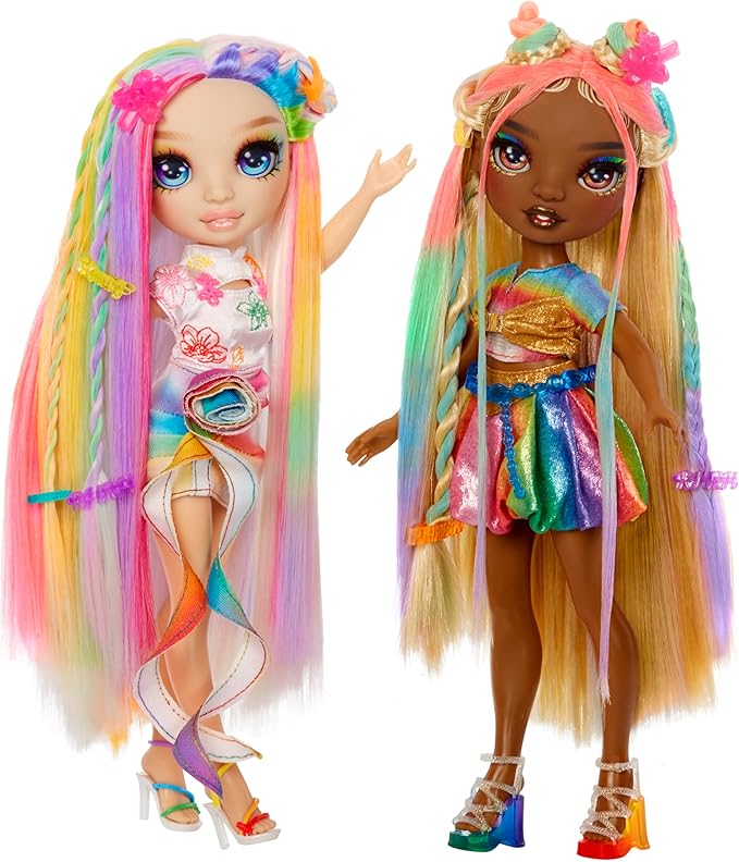 Rainbow High Hair Chalk & Style Amaya - Rainbow 11” Doll. Washable Rainbow Hair Chalk, Color, Style, Play, Rinse & Repeat. Great Gift for Kids 4-12+