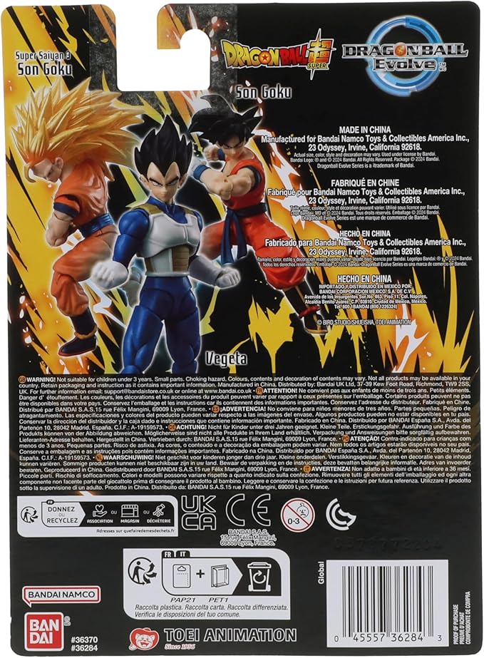 Bandai - Dragon Ball Super - Evolve - 5" Vegeta Action Figure