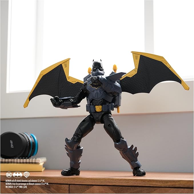 Batman Adventures, 12-inch Night Sky Batman Action Figure with Expandable Wings, Kids Toys for Boys and Girls Age 3 and Up
