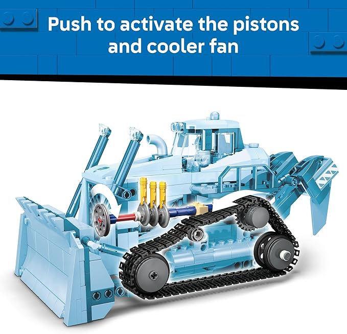 LEGO City Yellow Bulldozer Construction Site Building Toy for Kids, Ages 8+ - Pretend Play Set & Construction-Themed Building Blocks W/Toy Bulldozer Idea for Boys & Girls - 60466