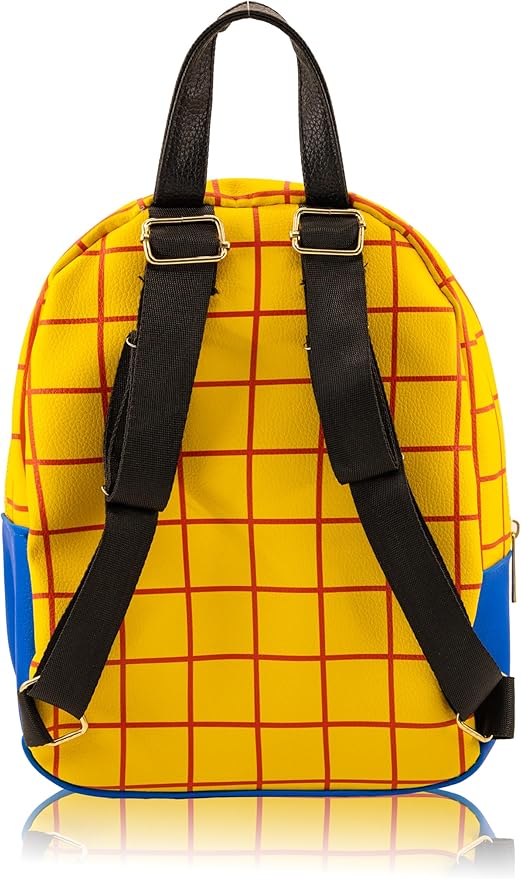 Disney Toy Story Woody Mini Backpack for Kids & Adults | 10" PU Leather Disney Backpack Purse Featuring Woody | Toddler Travel Bag, Small Backpack Bookbag for School, Travel, or Theme Parks | Ages 3+