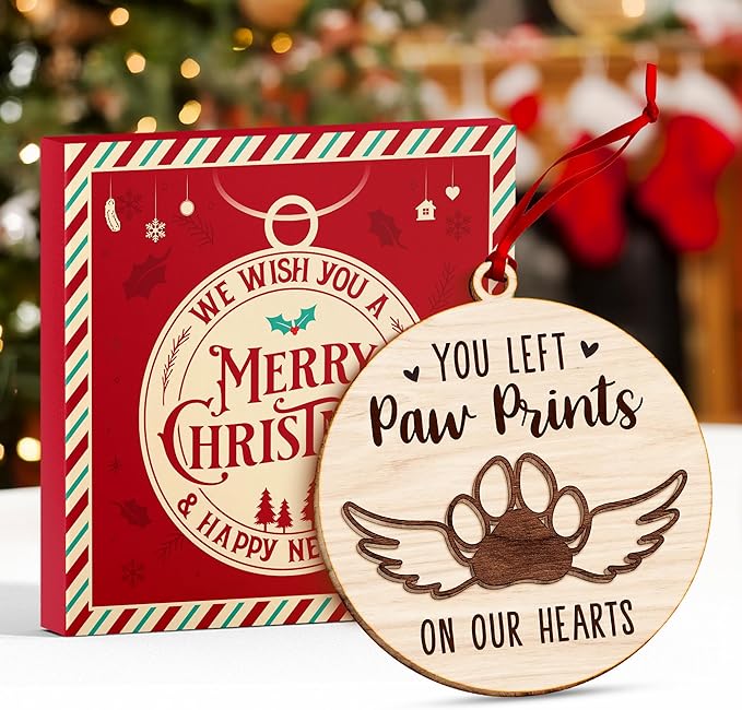 Pet Memorial Ornament for Christmas Tree - Unique Ornaments for Memory Keepsake - Ideal Gifts for pet Memorials - Pet Loss Gifts - A Ornament Reminder of Puppy Memories