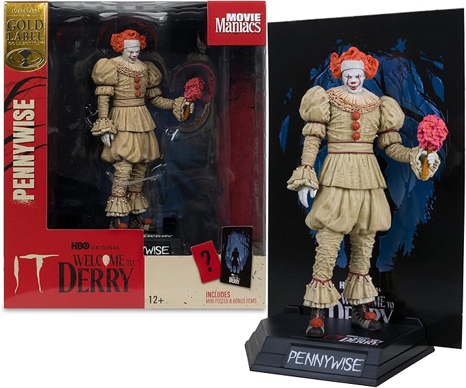McFarlane Toys - Bob Gray as Pennywise (IT: Welcome to Derry) 6in Posed Figure Gold Label