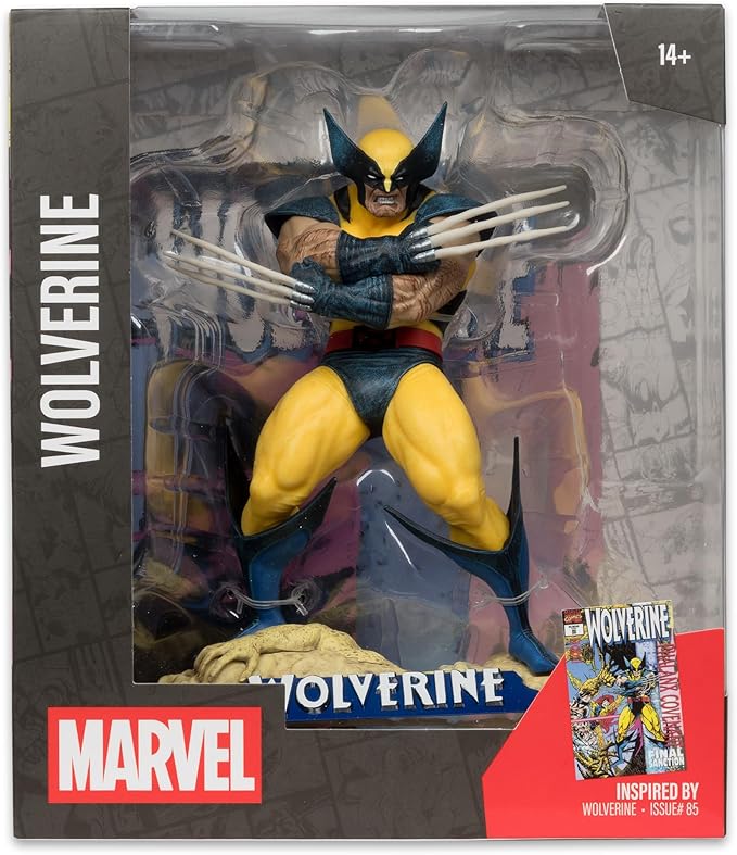 McFarlane Toys - Marvel Wolverine 1:10th Scale Collectible with Scene (Wolverine #85)