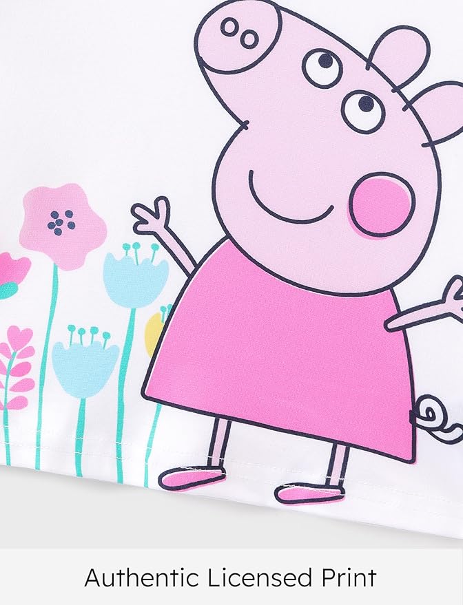 Peppa Pig Girls Skirt Sets Long Sleeves Top Shirt and Skirt Fall Outfits Cute Clothing Sets for Birthday Party Toddler Girl