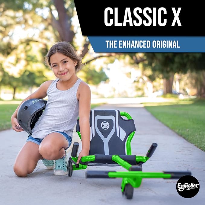 EzyRoller Classic X Ages 4+, Unisex Children, 45lbs - 120lbs - Green