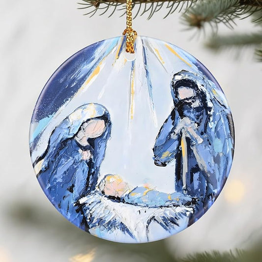 Nativity & Christian Ornaments, Christmas Ornaments: Christmas Tree Decorations, Holiday Decor, Stocking Stuffers, Gift Ideas, Xmas Gift, Gifts for Christians & Gifts for Religious
