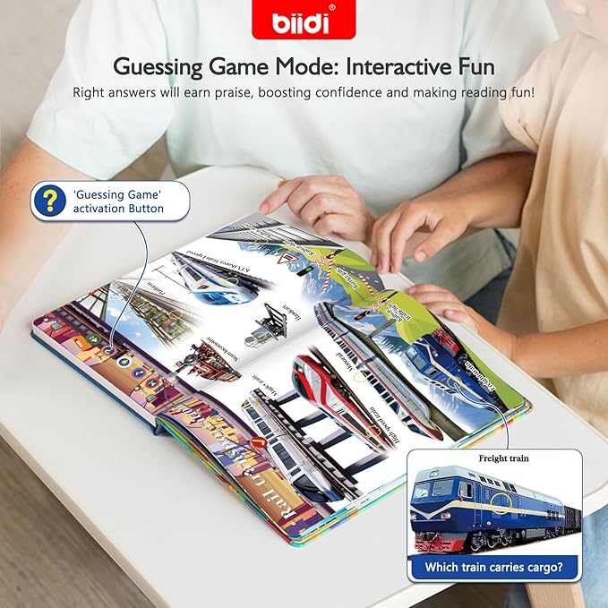 English Talking Book,Interactive Word Sound Book Toddler 3-5,Sensory Autism Toy,Educational Learning Travel Toys for Boys Girls Birthday Gift for 3 4 5 6 Year Old Kids,with 13 Topics,600+ Sounds