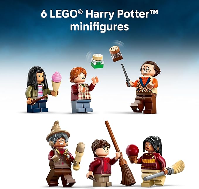 LEGO Harry Potter Quality Quidditch Supplies & Ice Cream Parlour - Kids Toy - Diagon Alley Building Set for Boys and Girls 8+ - Harry Potter Collectible - Gift Idea for Birthdays - 76452