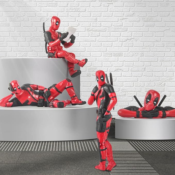 4Pcs Anime Action Figures Toys, Classics Figures Model for Home, Car, Desk and Computer Decorations