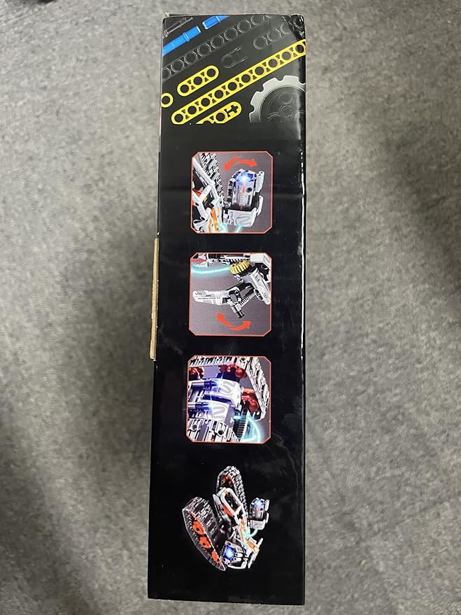 5-in-1 Building Toys with LED Light, APP & Remote Controll Building Block Set, 604 PCS RC Tech Rechargeable Tank Robot Sleigh Tracked Racer Toy, Gift for Kids Boys Girls Ages 6 7 8 9 10 11 12+