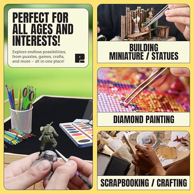 Puzzle Ready Large 2000-Piece Puzzle Board - 41" x 32" Puzzle Table with 5 Colorful Drawers, Cover Mat, Felt Workspace & Carrying Handle – Ideal Game Table for Adults & Children