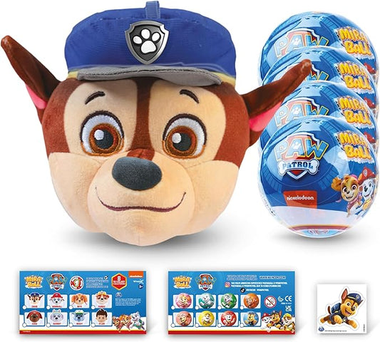 PAW Patrol Plush, Blind Box Surprise Plushies - Mighty Pups Toy, Cute Stuffed Animal - Great for Gifts & Party Favors, Aged 3+ (4-Pack)