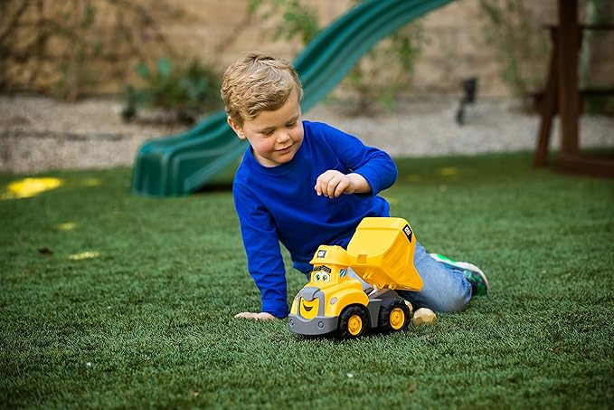 CAT Construction Toys, Buddies Preschool Dump Truck, Junior Crew, Interactive, Moving, Lights & Sounds, For Ages 2 and Older